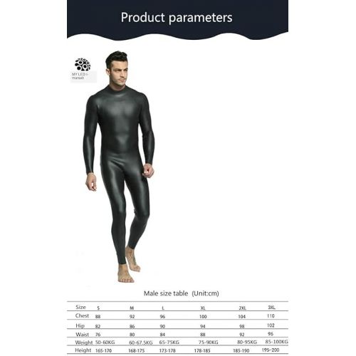 제네릭 Mens 3mm CR Triathlon Wetsuit Ultra Elastic Leather Smooth Skin Wetsuits Full Wetsuit Open Water CR Neoprene Cold Water