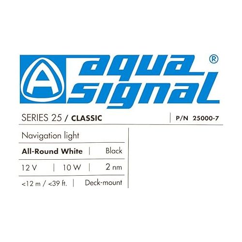 제네릭 Aqua Signal Boat Masthead Navigation Light 25000-7 | Series 25 12V