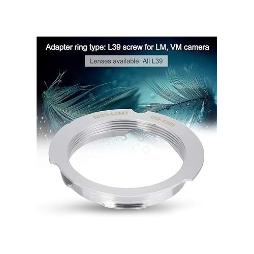 제네릭 Mount Adapter, Camera Accessories Without Gaps Alloy Silver Camera Adapter for ZM LM EA7 (35-135)