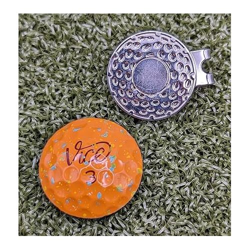 제네릭 Vice Pro Plus Drip Limited Edition Never Putt Alone Golf Ball Marker with Magnetic Hat Clip