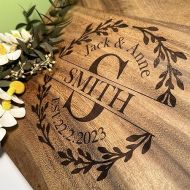 Cutting Boards，Custom Wedding, Anniversary or Housewarming Gift Idea, Wood Engraved, for Friends and Family, Ideal Christmas Gifts for Couples, gifts for women, Made in USA