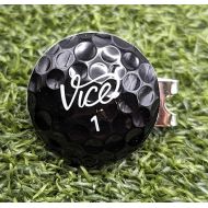 Vice Pro Plus Black Real Golf Ball Marker with Magnetic hat Clip
