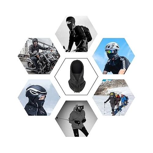 제네릭 Sherpa Hood Ski Mask Ski Mask Balaclava Wind-Resistant Winter Face Mask Hat Cap Scarf Skiing Riding