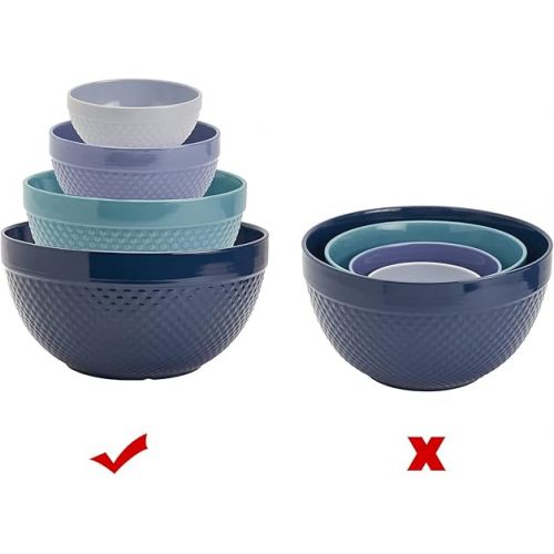 제네릭 4pcs Display Stands for Pyrex Mixed Cinderella Bowls, Stacker Stacking Rings for Pyrex Bowls, Bowl Display Stands for cabinet, Cabinet Organizer, SPANSEE, Mint Green