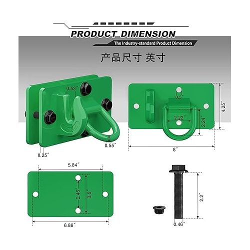 제네릭 Autobots Tractor Bucket Hooks 3/8