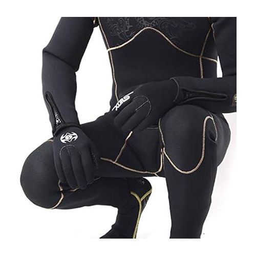 제네릭 Scuba Diving 5mm Wetsuit Rubber Wetsuit Mens Neoprene Spearfishing Full Body Swimwear mergulho Diving Kite Surfing Suit