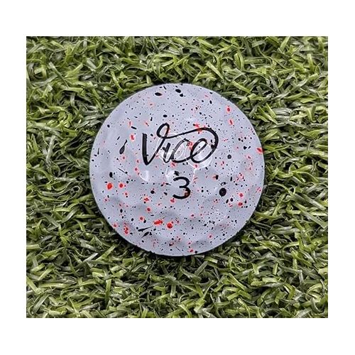 제네릭 Vice Drip Pro Soft Real Golf Ball Marker with Magnetic Hat Clip - Red and Black