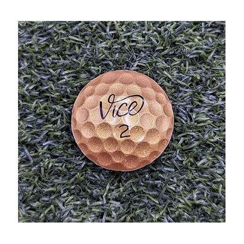 제네릭 Vice Pro Plus Gold Real Golf Ball Marker with Magnetic hat Clip