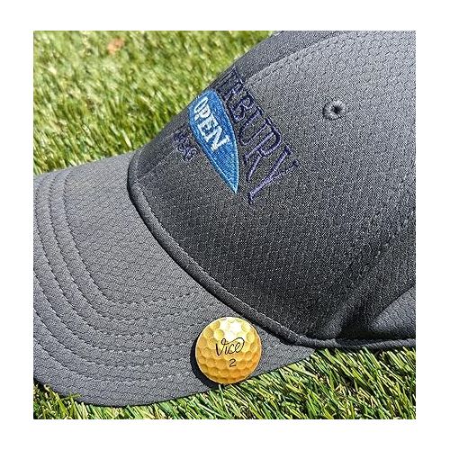 제네릭 Vice Pro Plus Gold Real Golf Ball Marker with Magnetic hat Clip