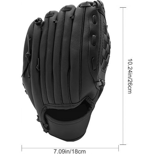 제네릭 Baseball Training Gloves, Youth Baseball Training Glove, Baseball Catchers Gloves, Lightweight Catcher Glove, Child Thicken PU Leather Baseball Gloves for Beginners