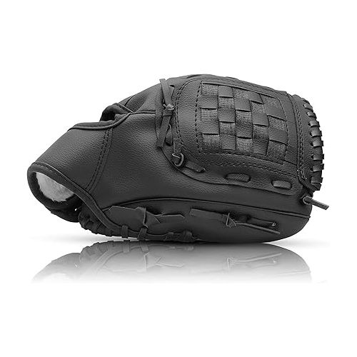 제네릭 Baseball Training Gloves, Youth Baseball Training Glove, Baseball Catchers Gloves, Lightweight Catcher Glove, Child Thicken PU Leather Baseball Gloves for Beginners