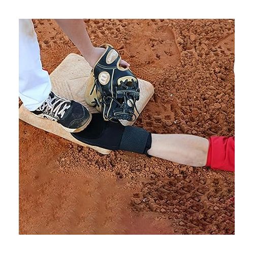 제네릭 Baseball Sliding Mitt, Baseball Softball Sliding Glove, Youth Catchers Gloves, Universal Training Gloves with Elastic Compression Strap, Breathable Sliding Glove for Palm Protection