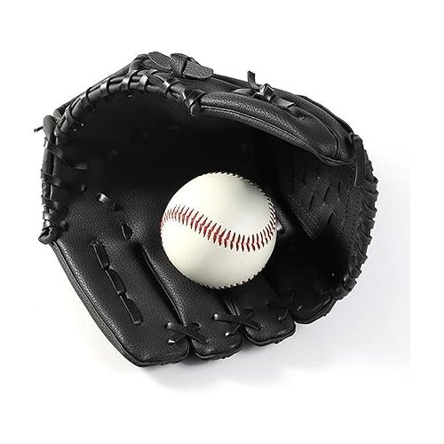 제네릭 Baseball Training Gloves | Fielders Training Glove | Trainer Baseball Gloves | Catchers Gloves, Baseball Mitt Adults, Youth Baseball Gloves, Child Baseball Gloves, Beginner Baseball Gloves