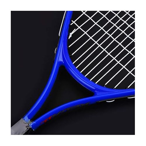 제네릭 Tennis Racket, 58.5x26cm Aluminum Alloy String Single Tennis Racket Tennis Racquet Kids Tennis Racket with Carry Bag for Kids Training Practice