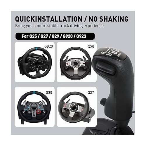 제네릭 American Truck Simulator USB Game 18 Gear Shifter Knob 3 Switch Replacement SKRS Fit for Logitech G29,G27,G25,G923,G920