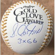 Luis Castillo Autographed Rawlings Official Gold Glove Baseball 3 X Gold Glove