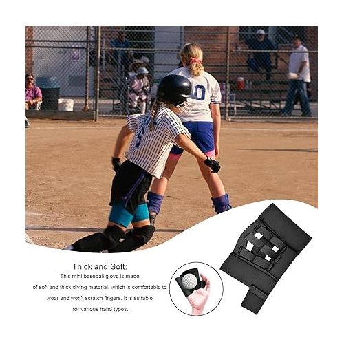 제네릭 Baseball Training Glove - Catch Golf Sized Practice Ball Catcher | Sliding Baseball Training Equipment Mitt | Finger Web Catcher Aids for Youth, Adults, Teens, Softball