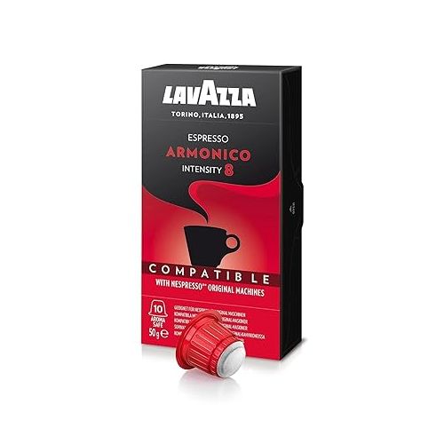 제네릭 Lavazza Espresso Armonico, 50 g with 10 Nos Nespresso Compatible Coffee Capsules [IN]