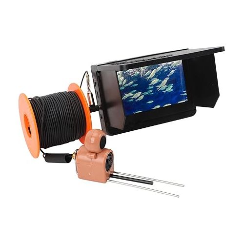 제네릭 Generic Ice Fishing Camera, Spearfishing Camera with 4.5 Inch Screen, 8000mah Battery for Lake for Kayak, Genericq8935bkgge