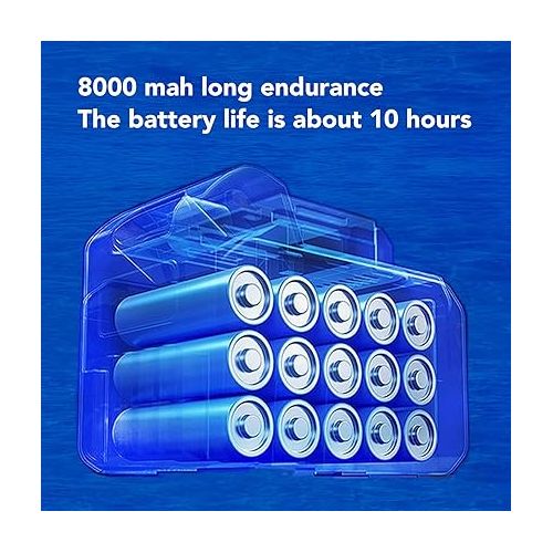 제네릭 Generic Ice Fishing Camera, Spearfishing Camera with 4.5 Inch Screen, 8000mah Battery for Lake for Kayak, Genericq8935bkgge