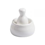 Mini White Ceramic Mortar and Pestle Set, A Perfect Pill Crusher, Also Suitable for Crushing Spices, Herbs, etc