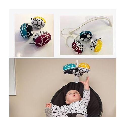 제네릭 MamaRoo Replacement Toy Balls for Mamaroo Swing,More Choices for Interactive and Reversibletoy Balls That Complement The MamaRoo with Dark Grey Cool Mesh Fabric.