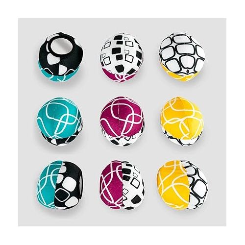 제네릭 MamaRoo Replacement Toy Balls for Mamaroo Swing,More Choices for Interactive and Reversibletoy Balls That Complement The MamaRoo with Dark Grey Cool Mesh Fabric.