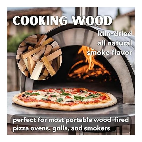 제네릭 Kiln-Dried Mini Firewood with Fire Starters Compatible with Solo Stove Mesa, Pizza Oven, BBQ Grill 6-7lbs of Miniature Raw Wood (3.25