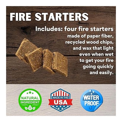 제네릭 Kiln-Dried Mini Firewood with Fire Starters Compatible with Solo Stove Mesa, Pizza Oven, BBQ Grill 6-7lbs of Miniature Raw Wood (3.25