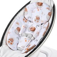 Infant Insert Compatible with 4moms Mamaroo Swing & Graco Swing & Infant Car Seat, Newborn Insert, Baby Head and Body Support, Reversible Design, Breathable Soft Fabric, 1Pcs - Dinosaur