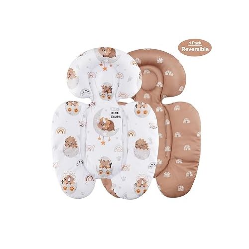 제네릭 Infant Insert Compatible with 4moms Mamaroo Swing & Graco Swing & Infant Car Seat, Newborn Insert, Baby Head and Body Support, Reversible Design, Breathable Soft Fabric, 1Pcs - Dinosaur