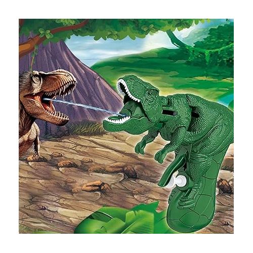 제네릭 Dinosaur Water Gun Toys for Kids,Water Blaster Soaker Water Guns for Kids Ages 3-5,Small Water Squirt Gun for Kids，Can Open Your Mouth and Close Your Mouth (Three Piece Set)