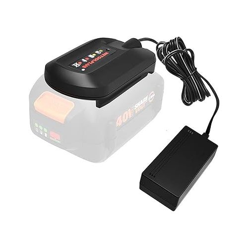 제네릭 WETOOLPLUS WA3747 40v MAX Lithium Ion Battery Charger for Worx WA3580 Battery