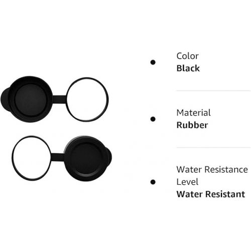 제네릭 42mm Binocular/Monocular Objective Lens Caps Internal Diameter 51.8-53.3mm Rubber Cover Set Black, (51.8-53.3LC)