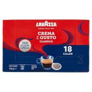 Lavazza Espresso Crema e Gusto, Dark Roast, 18 Pods