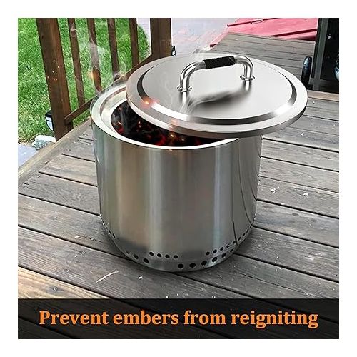 제네릭 Fire Pit Lid and Heat Deflector for Solo Stove Yukon 27