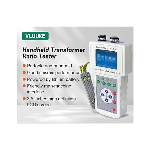 제네릭 LCD Display Handheld High Voltage Transformer Turns Ratio Tester HV TTR Testing Equipment