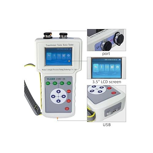 제네릭 LCD Display Handheld High Voltage Transformer Turns Ratio Tester HV TTR Testing Equipment