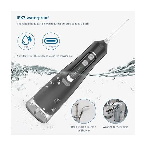 제네릭 U Water Pick IPX7 Waterproof Rechargeable Cordless Electric Portable Jet Teeth Cleaning Dental Floss Oral Irrigator Water Flosser