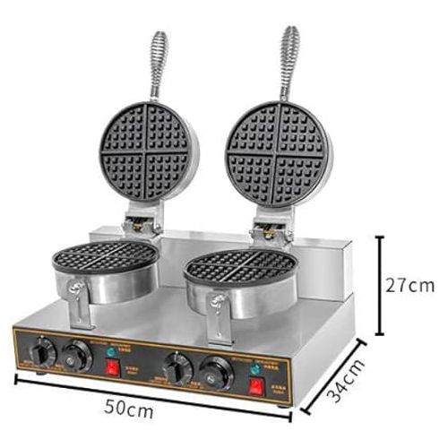 제네릭 2400W Waffle Maker Electric Double Waffle Irons Nonstick Muffin Machine for Home Restaurant