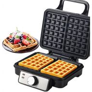 Large Waffle Maker Belgium Waffle Makers Electric Non Stick Waffle Iron Griddle Waffle Maker Removable Plates for Families Compact Size Easy to Use and Clean