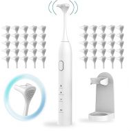 OZZTOUCH Electric Flosser with 3 Speeds + 50 Replacement Heads | Vibration Flosser, Rechargeable, Tongue Scraper/Cleaner, Power Flosser for Adults & Kids, Ekectric Dental Floss