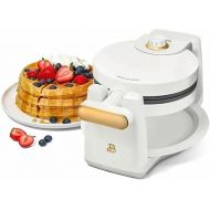 Beautiful By Drew Barrymore Belgian Waffle Maker, White, Rotating Plates
