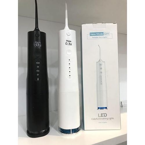 제네릭 Cordless Water Flosser 360ml Large Detachable Water Tank Capacity Comes with 3 Different Modes, White