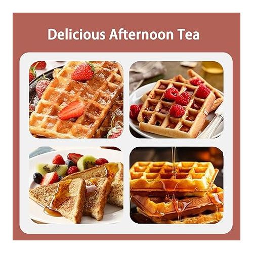 제네릭 Waffle Maker Nonstick Waffle Iron Double Disk Large Capacity Sandwich Press Breakfast Waffle Maker For Kids And Families