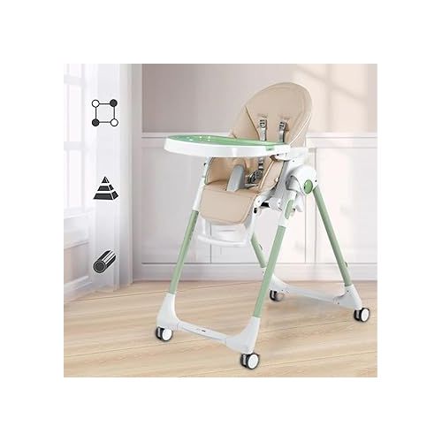 제네릭 High Chair Cov-ers for Baby, Pu Leather Baby Dining Chair Cov-er, Comfortable Universial Replacement Cov-er with Padding Fit forGraco high Chair for Peg Perego for Siesta Zero3