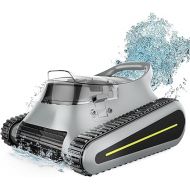 Pool Vacuum for inground Pools: Cordless Robotic Pool Vacuum Cleaner 180W, 150 Mins Runtime, Wall Climbing, LED Indicator, Self-Parking - Ideal for Above Ground & Inground Pools Up to 2,000 sq. ft.