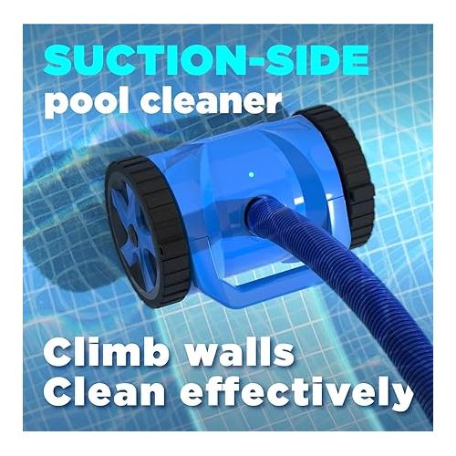 제네릭 Automatic Turbine Pool Cleaner for Large Inground Pool, Suction-Side Pool Vacuum Cleaner (Full Set)