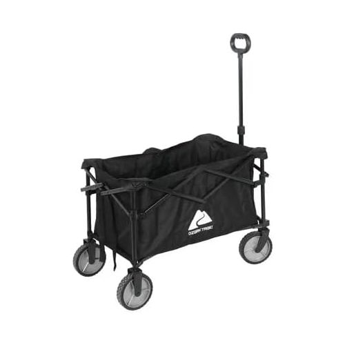 제네릭 Ozark Trail Multi-Purpose Big Bucket Cart, Durable Black Wagon