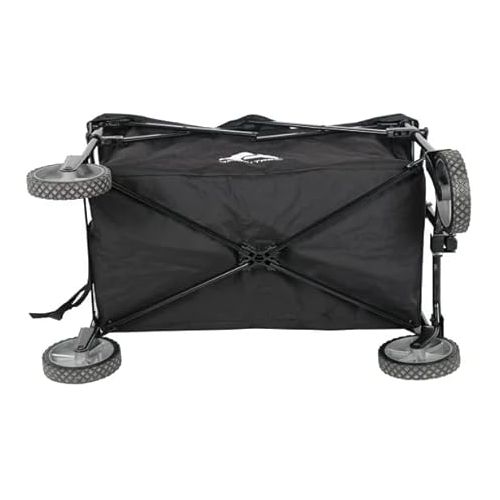 제네릭 Ozark Trail Multi-Purpose Big Bucket Cart, Durable Black Wagon